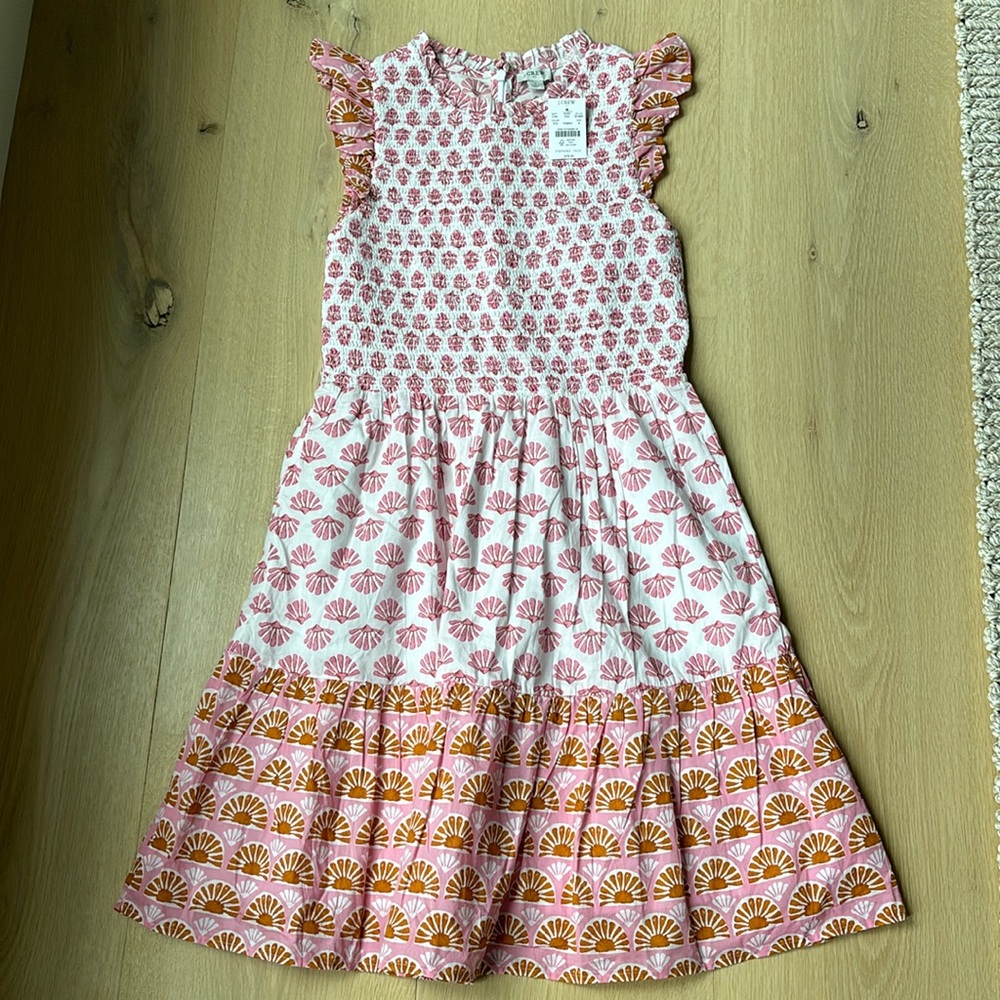 JCrew Paisley Ruched Bust Dress